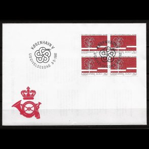 Danmark FDC 4-blok AFA nr. 746