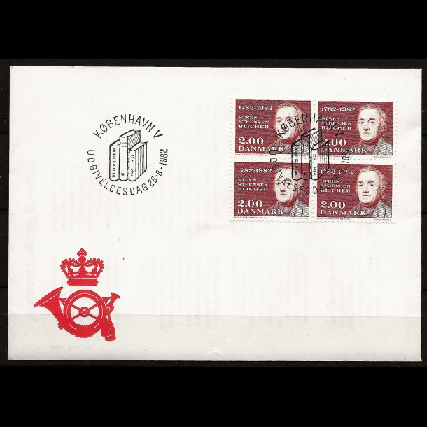 Danmark FDC 4-blok AFA nr. 759