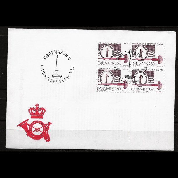 Danmark FDC 4-blok AFA nr. 768