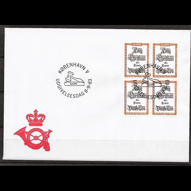 Danmark FDC 4-blok AFA nr. 781