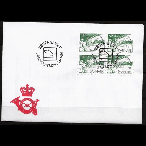 Danmark FDC 4-blok AFA nr. 797