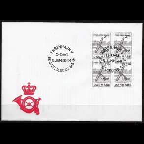 Danmark FDC 4-blok AFA nr. 805