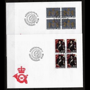 Danmark FDC 4-blok AFA nr. 903-904