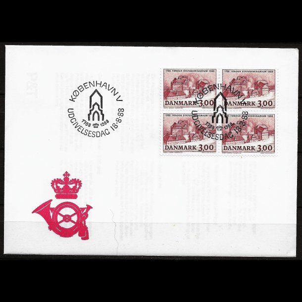 Danmark FDC 4-blok AFA nr. 916