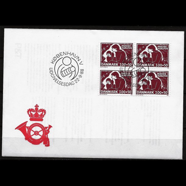 Danmark FDC 4-blok AFA nr. 917