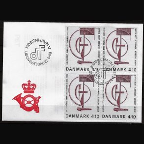 Danmark FDC 4-blok AFA nr. 918
