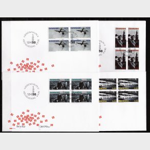 Danmark FDC 4-blok AFA nr. 1091-1094