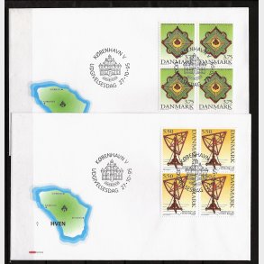 Danmark FDC 4-blok AFA nr. 1101-1102-1