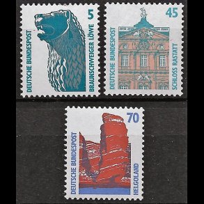 Vesttyskland Tyskland AFA nr. 2391-2411-2412 postfrisk