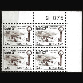 Gr�nland marginalblok postfrisk G 075