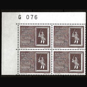 Gr�nland marginalblok postfrisk G 076
