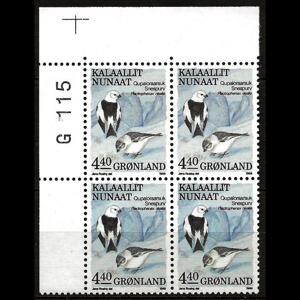 Grnland marginalblok postfrisk G 115