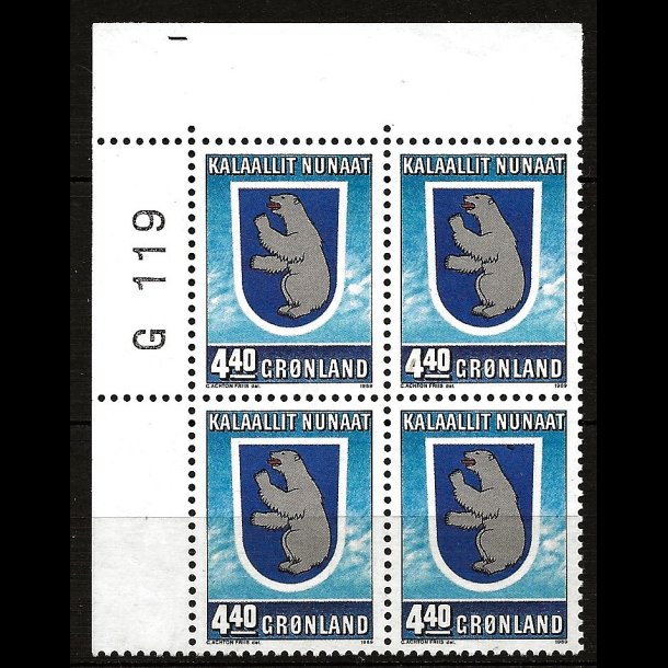 Grnland marginalblok postfrisk G 119