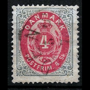 Danmark AFA 18 - 4 sk. stemplet AFA 80,00-1