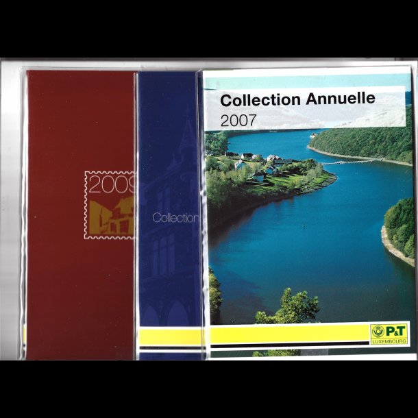 Luxembourg rsmapper 2007-2008-2009 postfriske