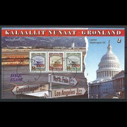 Grnland stemplet miniark AFA 266-274 (3 stk.)