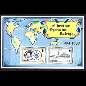 Gibraltar postfrisk AFA 556+558 miniark