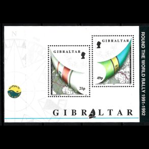 Gibraltar postfrisk AFA 641+644 miniark