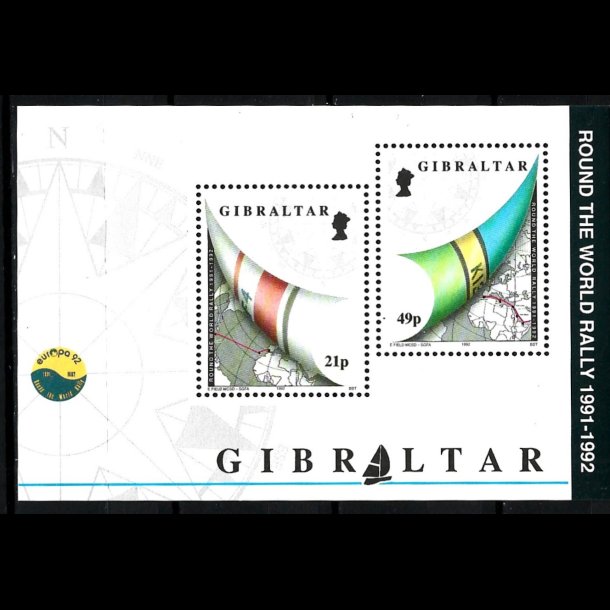 Gibraltar postfrisk AFA 641+644 miniark