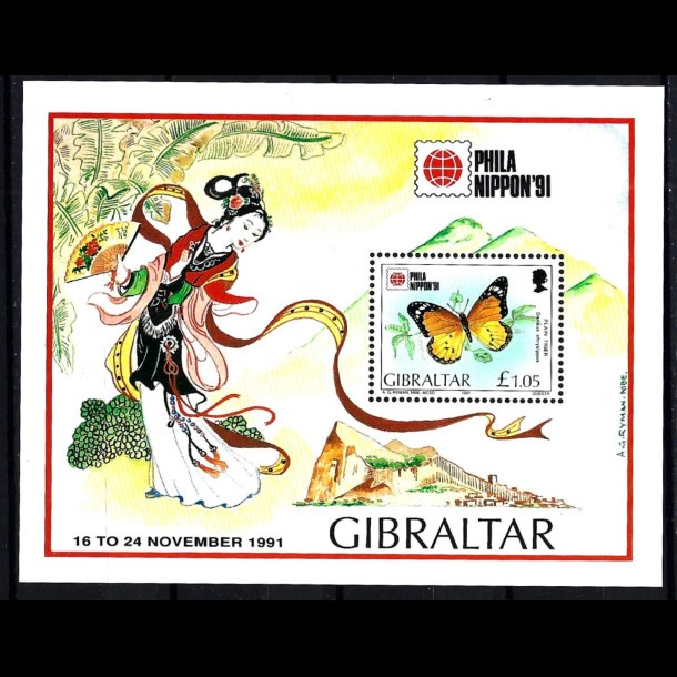 Gibraltar postfrisk AFA 627 miniark