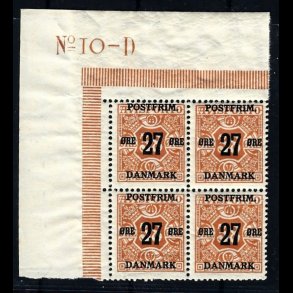 Danmark AFA 92 postfrisk 4-blok med marginal nr. AFA kr. 2.200,00