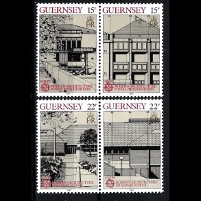 Guernsey postfrisk AFA 382-385 parstykker