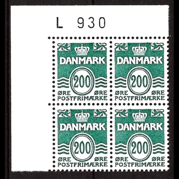 Danmark postfrisk marginalblok L930