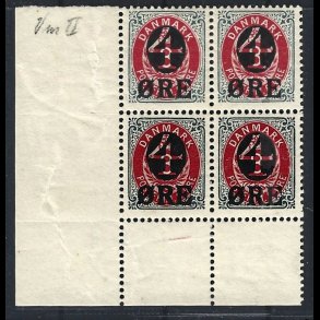 Danmark AFA 40B postfrisk 4-blok 120. tryk med marginal AFA kr. 2.000,00