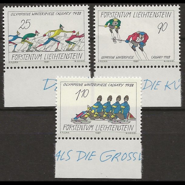 Liechtenstein postfrisk AFA nr. 926-928