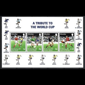 Gibraltar postfrisk AFA 813-816 miniark