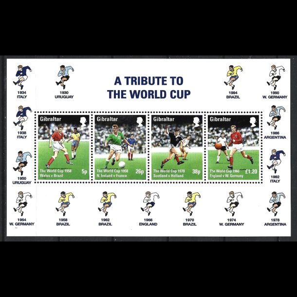 Gibraltar postfrisk AFA 813-816 miniark