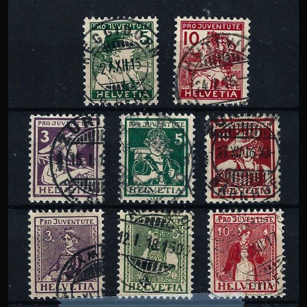 Schweiz AFA 146-153 stemplet AFA 2.940,00