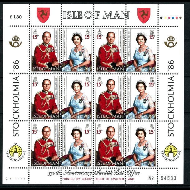 �en Man postfrisk AFA 308-309 ark