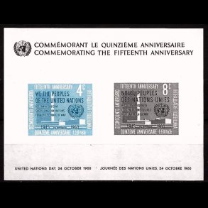 FORENEDE NATIONER POSTFRISK 4-BLOK - 238