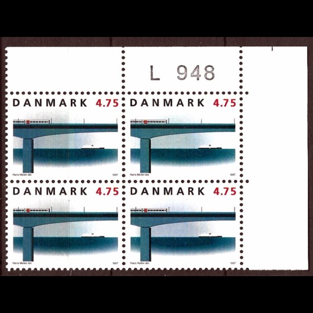 Danmark postfrisk marginalblok L948