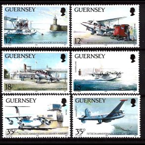 Guernsey postfrisk AFA 445-450