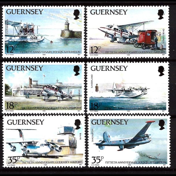 Guernsey postfrisk AFA 445-450