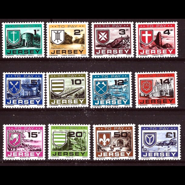 Jersey postfrisk portom�rker AFA 21-32