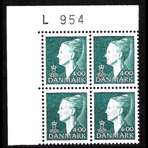 Danmark postfrisk marginalblok L954