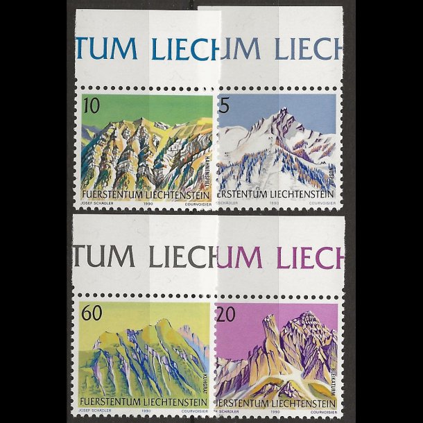 Liechtenstein postfrisk AFA nr. 990-993