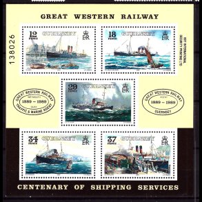 Guernsey postfrisk AFA 452-456 miniark