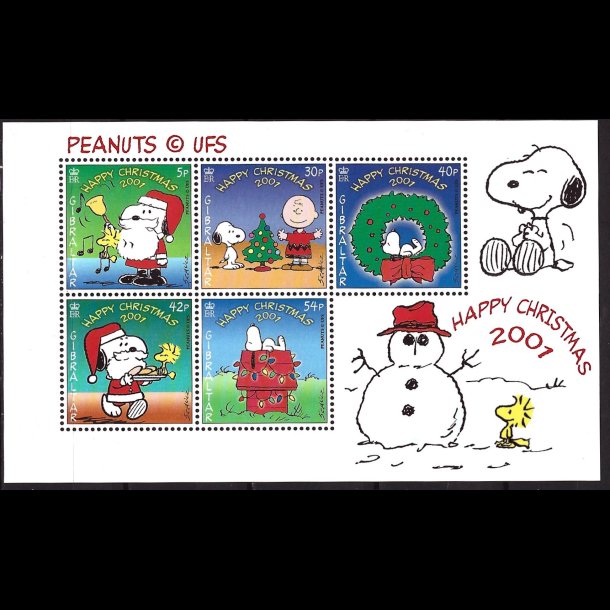 Gibraltar postfrisk AFA 983-987 miniark