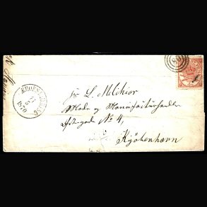 Danmark skillingsbrev AFA 13 uden indhold se billeder