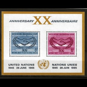 FORENEDE NATIONER POSTFRISK 4-BLOK - 263