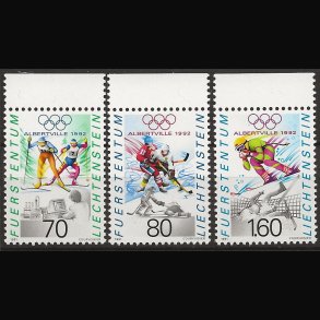 Liechtenstein postfrisk AFA nr. 1020-1022