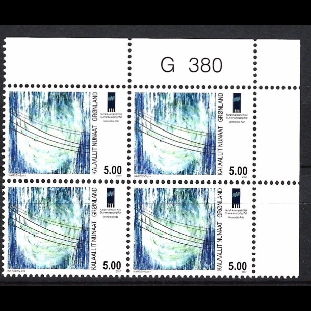 Grnland marginalblok postfrisk G 380