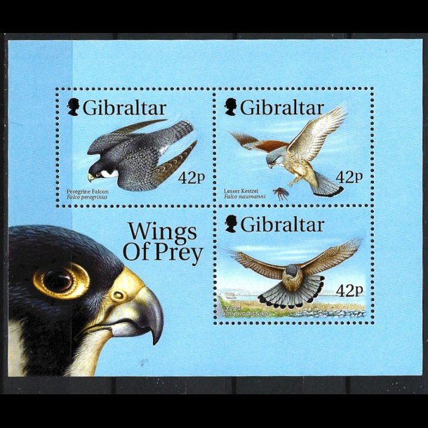 Gibraltar postfrisk AFA 882+884+886 miniark