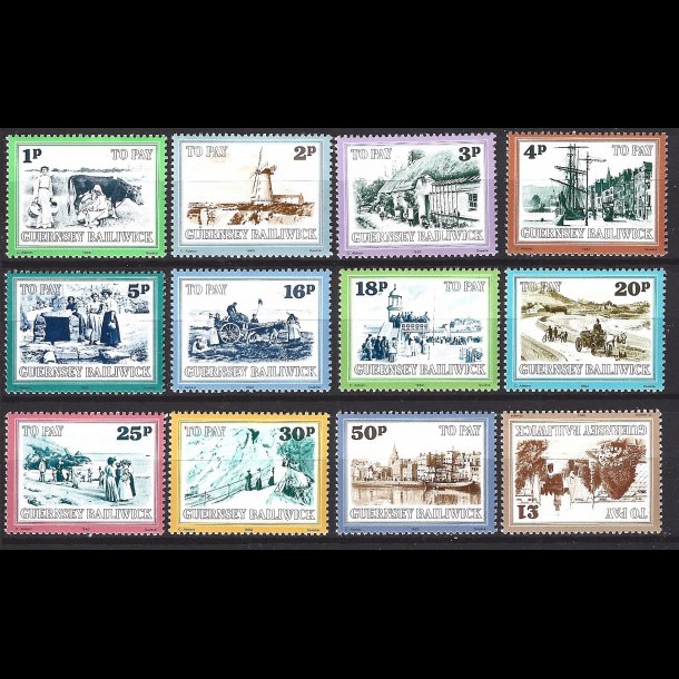 Guernsey postfrisk portom�rker AFA 30-41