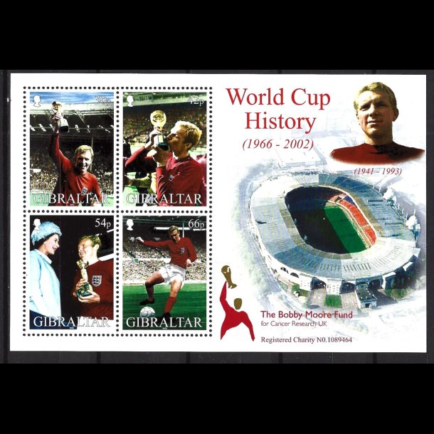 Gibraltar postfrisk AFA 1005-1008 miniark