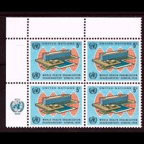 FORENEDE NATIONER POSTFRISK 4-BLOK - 274